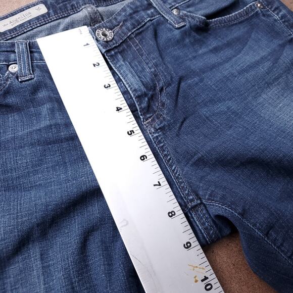 AG Jeans Women 28R Blue Angelina Petite Boot Stretch Y2K Western Cowgirl Chic - Picture 6 of 11